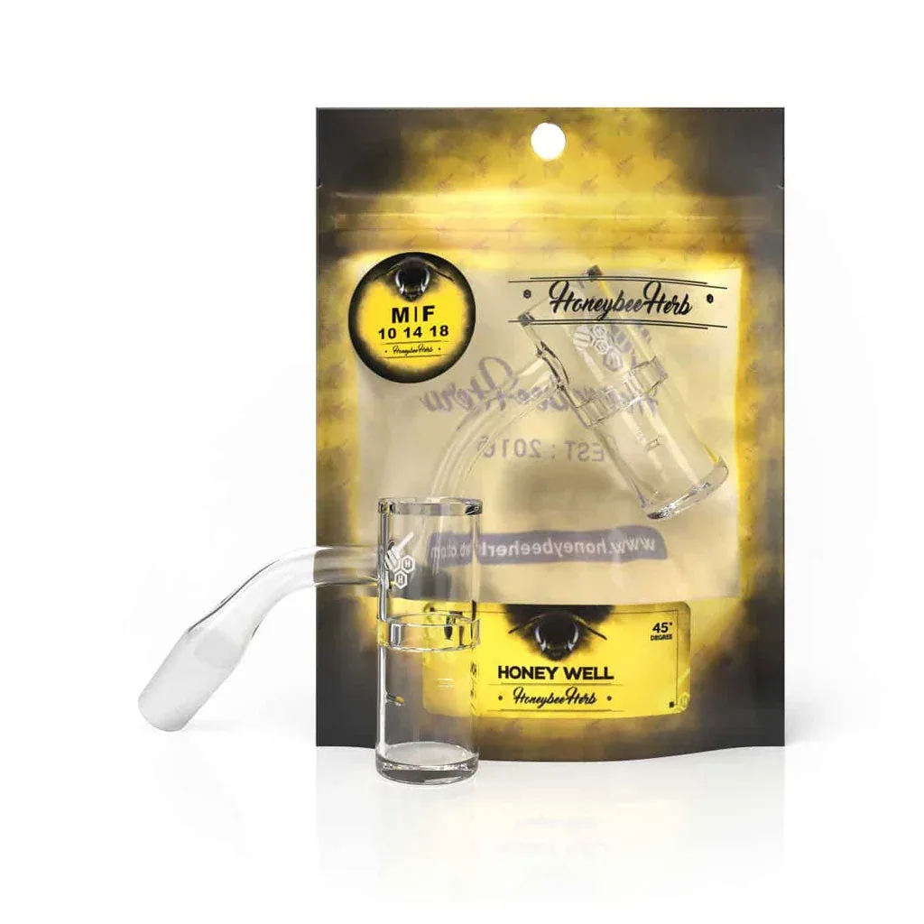 Honeybee Herb Honey Well Quartz banger- 45° - Image 2