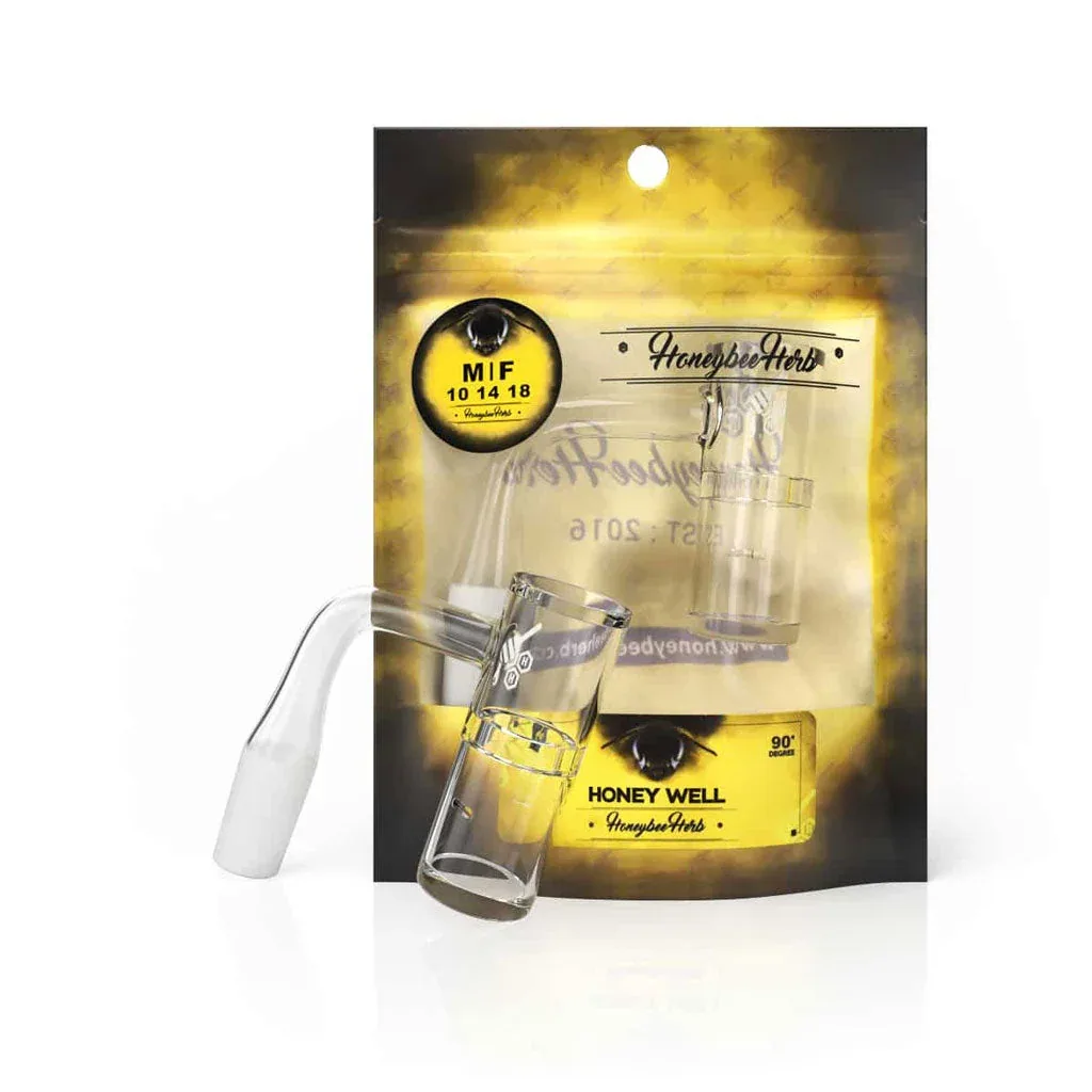 Honeybee Herb Honey Well Quartz banger- 90° | YL - Image 2