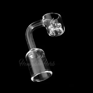 Honeybee Herb Honeycomb Knot Quartz Banger - 90° | YL