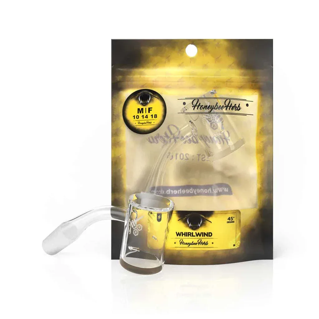 Honeybee Herb WHIRLWIND QUARTZ BANGER - 45° DEGREE | YL - Image 2