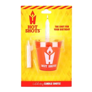 Hot Shots Birthday Candle Shot Glass - 2oz