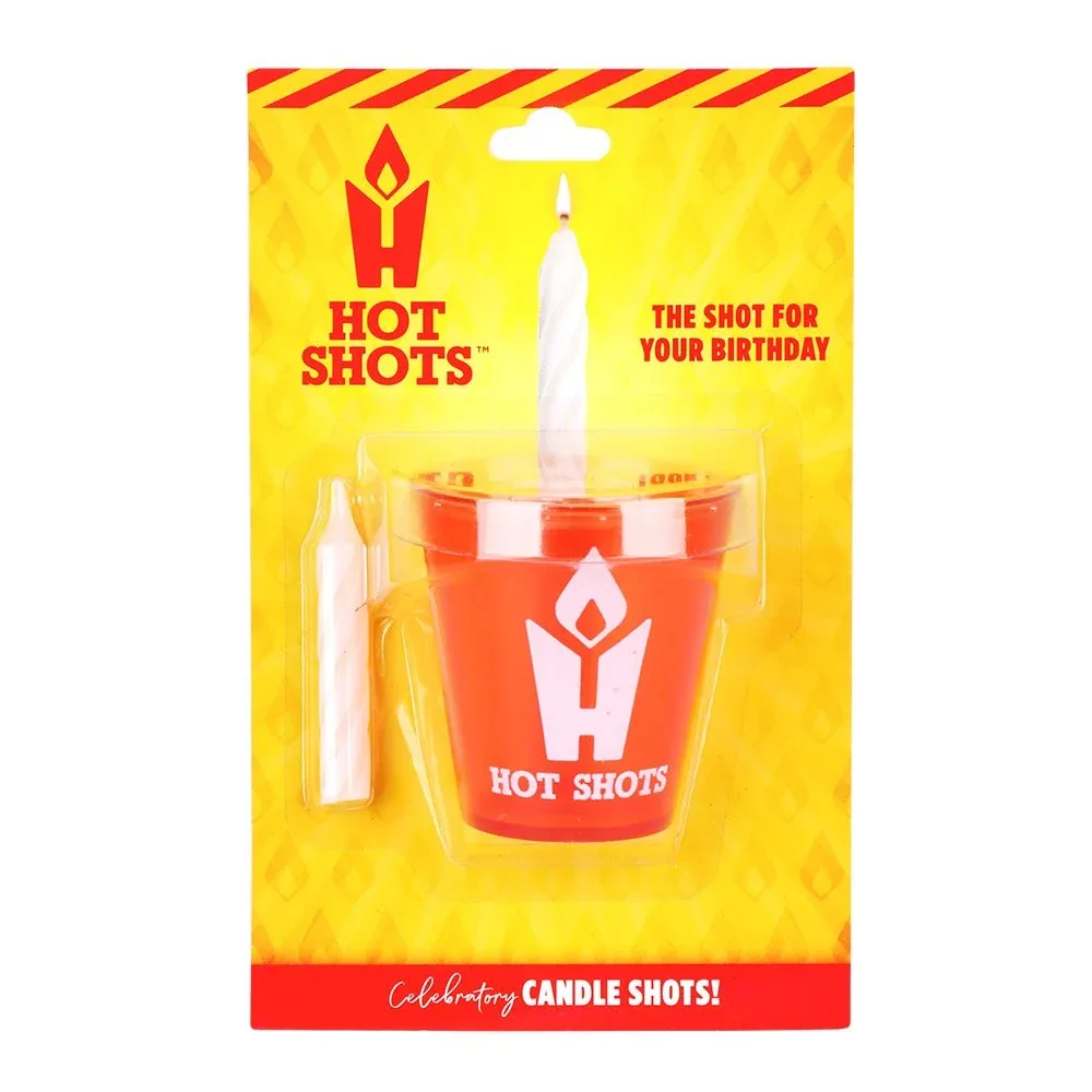 Hot Shots Birthday Candle Shot Glass - 2oz