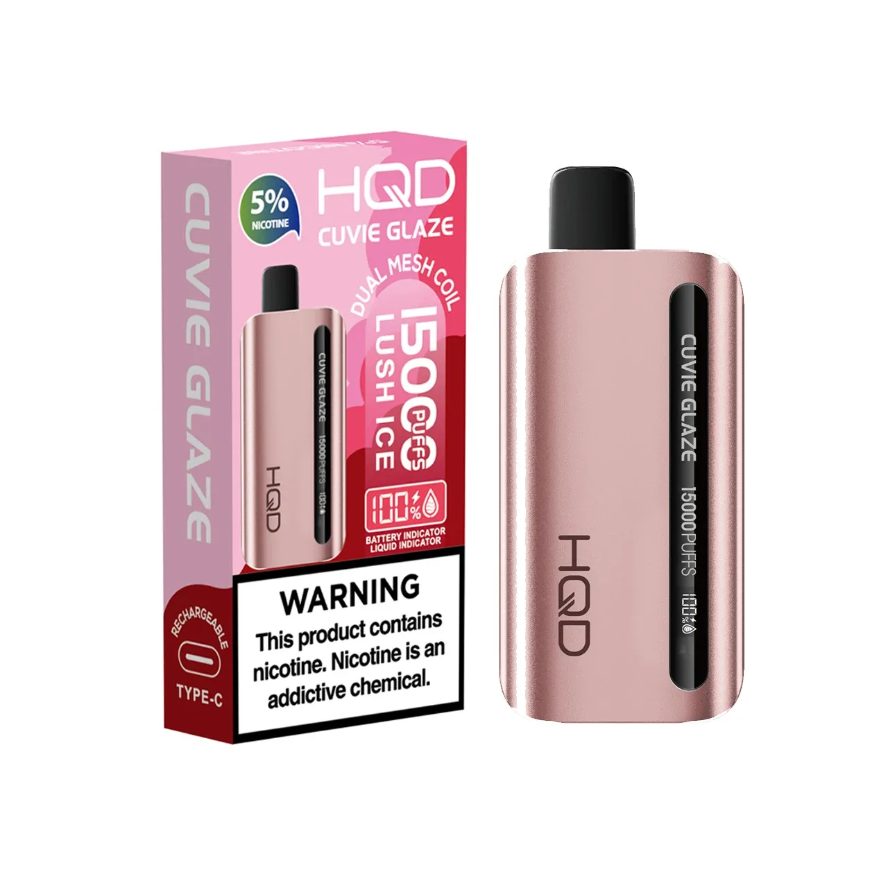 HQD Cuvie Glaze Disposable | 15K Puffs
