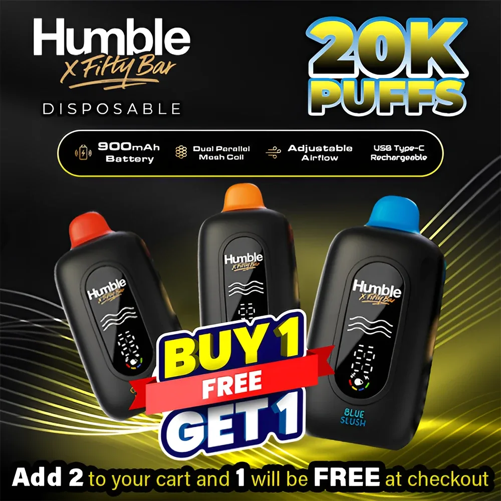 Humble x Fifty Bar Disposable | 20K Puffs - Buy 1 Get 1 Free