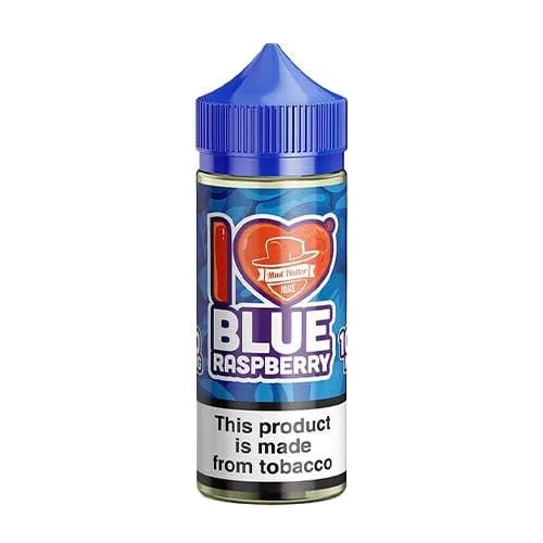 I LOVE BLUE RASPBERRY BY MAD HATTER JUICE 100ML