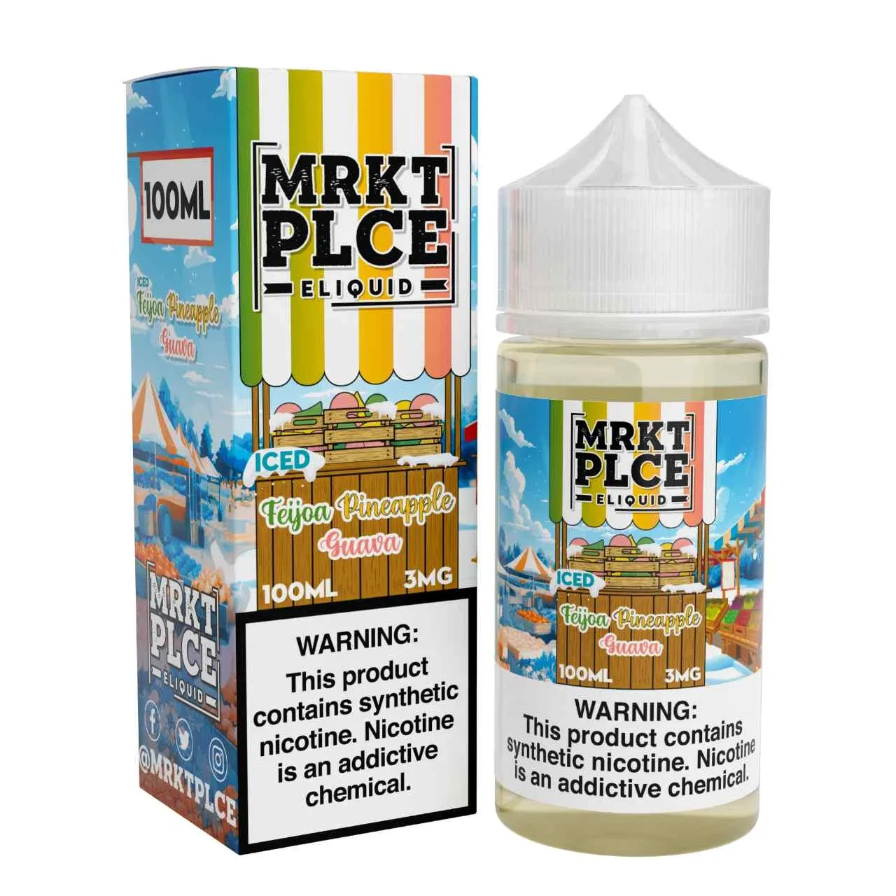 Iced Feijoa Pineapple Guava 100ml E-Juice | MRKTPLCE