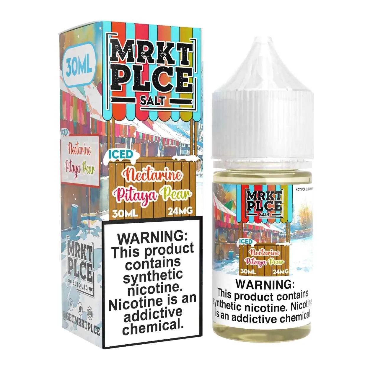 Iced Nectarine Pitaya Pear Salt Nic 30ml E-Juice | MRKTPLCE