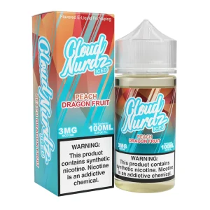 Iced Peach Dragonfruit Synthetic Nicotine 100ml E-Juice | Cloud Nurdz
