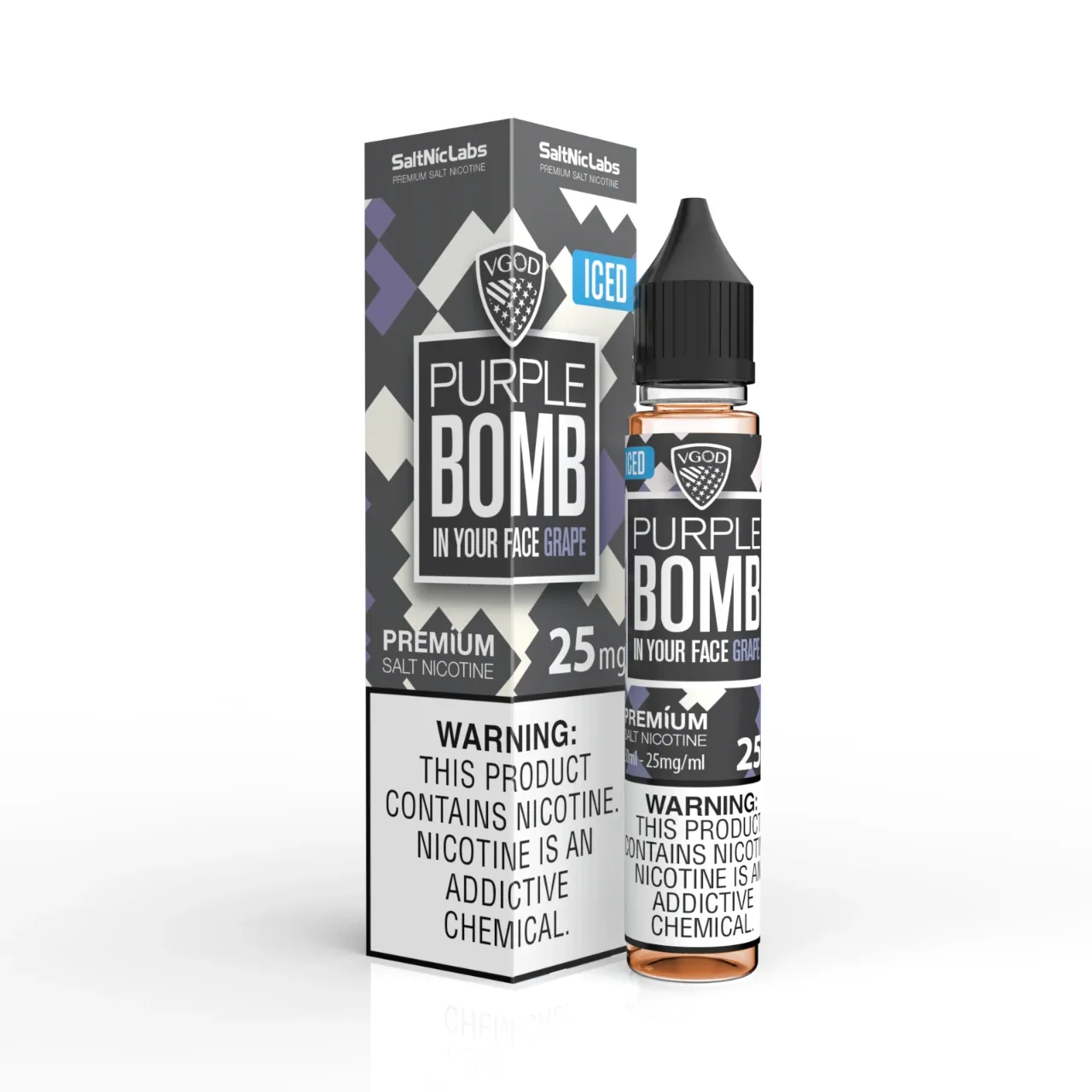 Iced Purple Bomb SaltNic 30ml Salt E-Juice | VGOD