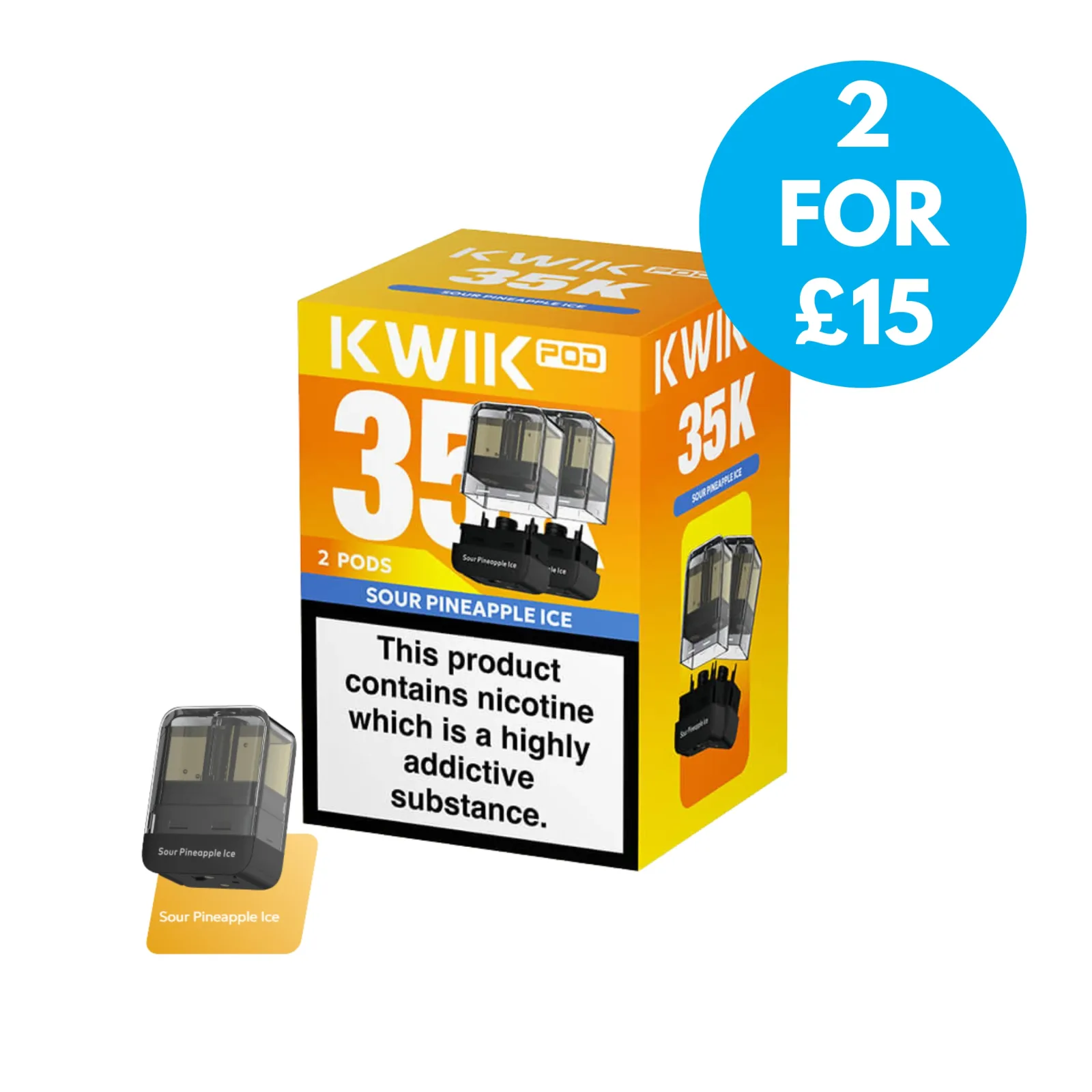 Innokin kwik 35k 20mg (2%) Refill Pack