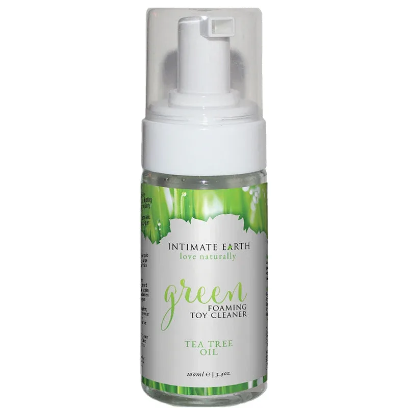 Intimate Earth Green Foaming Toy Cleaner wTea Tree Oil 3.4