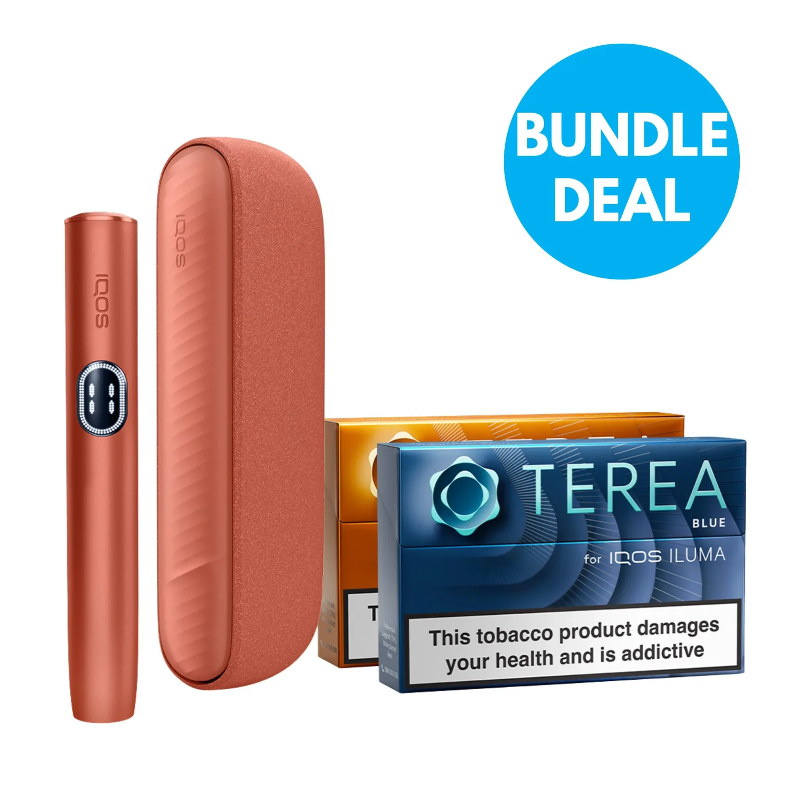 IQOS Iluma i Heated Tobacco Device Bundle (TEREA Sticks)