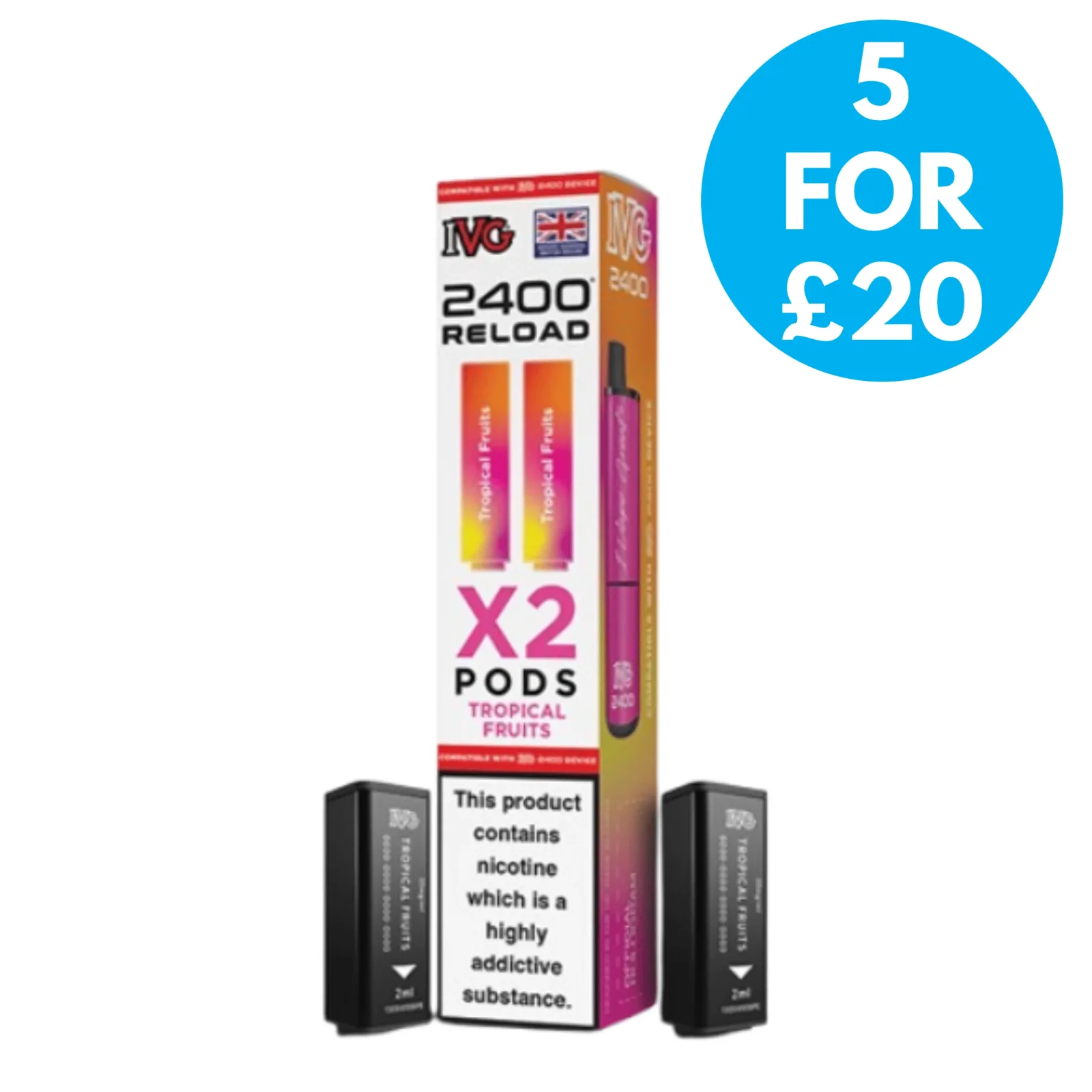 IVG 2400 Reload 2-In-1 Prefilled Replacement Pods