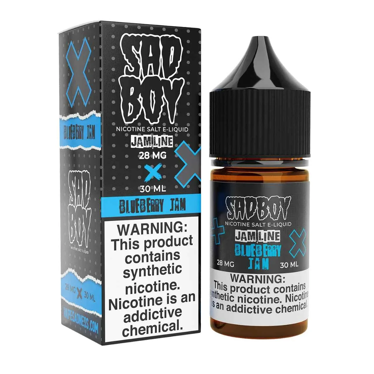 JamLine Blueberry Jam Synthetic Nicotine 30ml Salt E-Juice | SadBoy