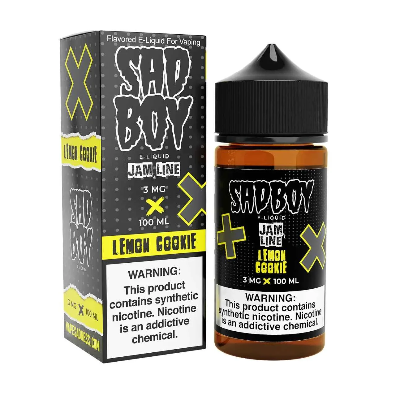 JamLine Lemon Jam Synthetic Nicotine 100ml E-Juice | SadBoy