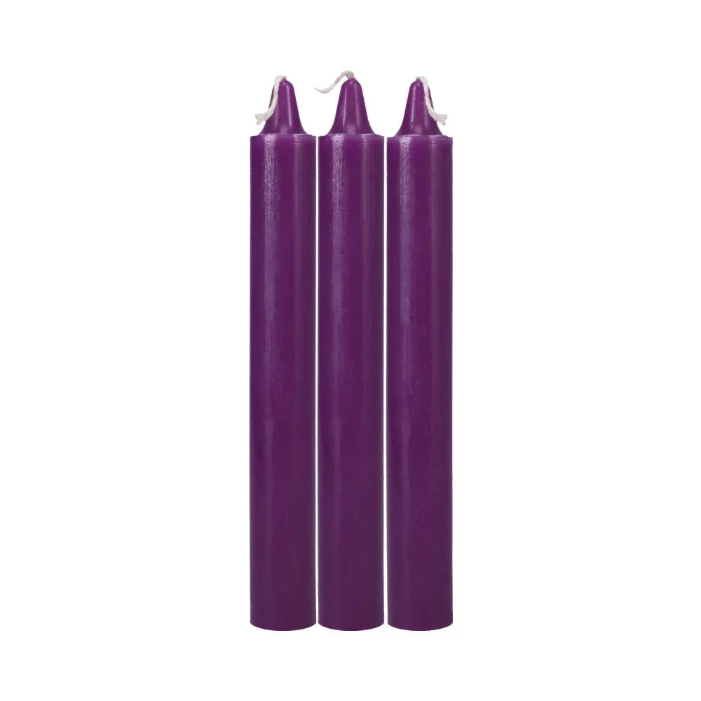 Japanese Drip Candles 3-Pack Purple - Image 2
