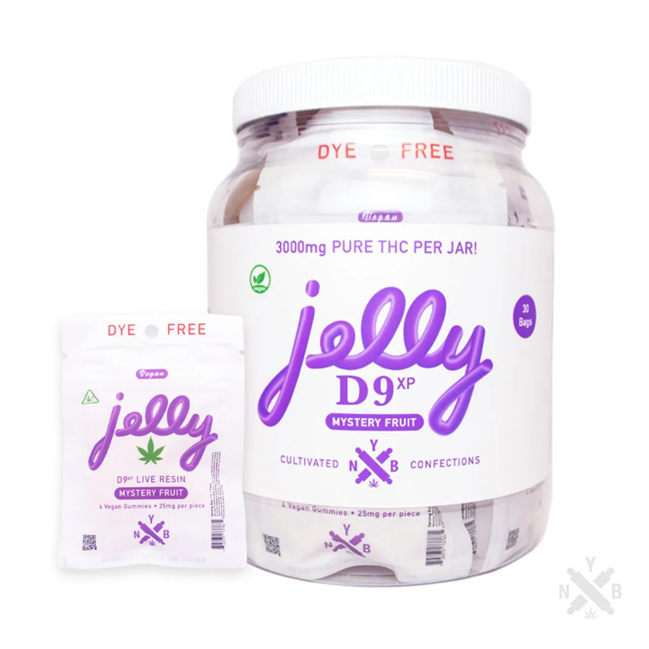 Jelly D9xp Gummies Jar 3000MG - 30 Count Mystery Fruit