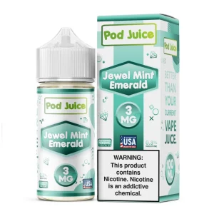 Jewel Mint Emerald Tobacco Free Nicotine E-Juice 100ml | Pod Juice