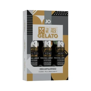 JO Tri Me Triple Pack Gelato Flavored Water-Based Lubricant