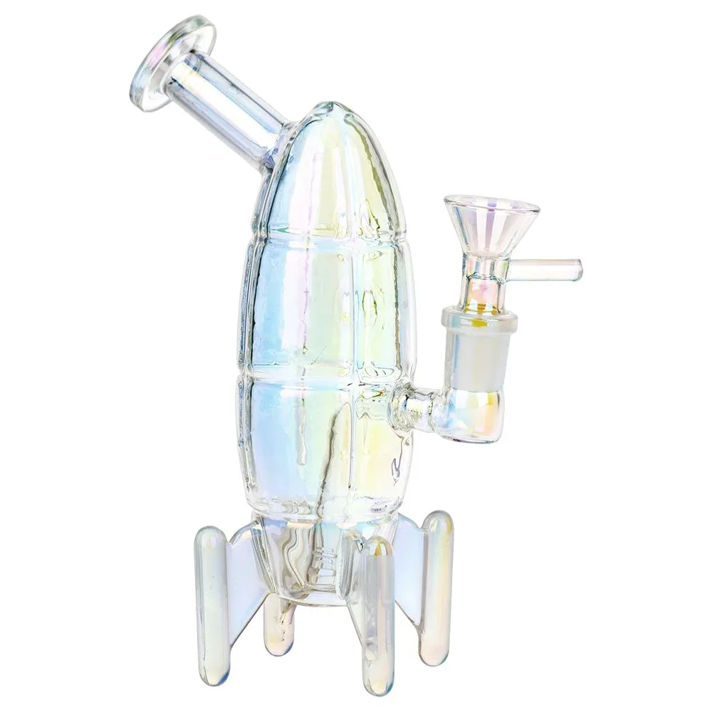 Journey To The Stars Electroplated Glass Water Pipe - 7" / 14mm F - Image 2