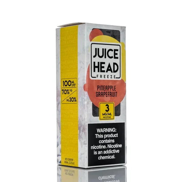 Juice Head Freeze E-Liquid – Pineapple Grapefruit Freeze – 100ml - Image 2