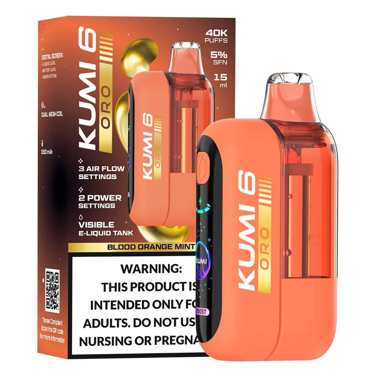 KUMI 6 Oro Disposable | 40K Puffs