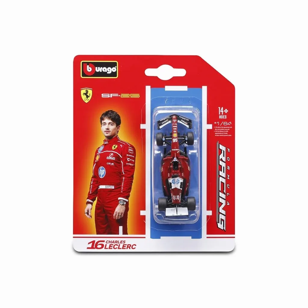 Kyosho Burago 1/64 Scale Ferrari SF-25 2025 Model No.16 C Leclerc 18-56801L - Image 2