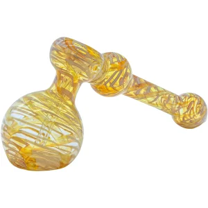 LA Pipes Full Rake Fumed Hammer Bubbler Pipe 6"