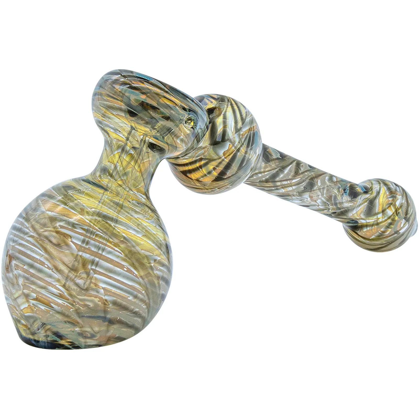 LA Pipes Full Rake Fumed Hammer Bubbler Pipe 6" - Image 2