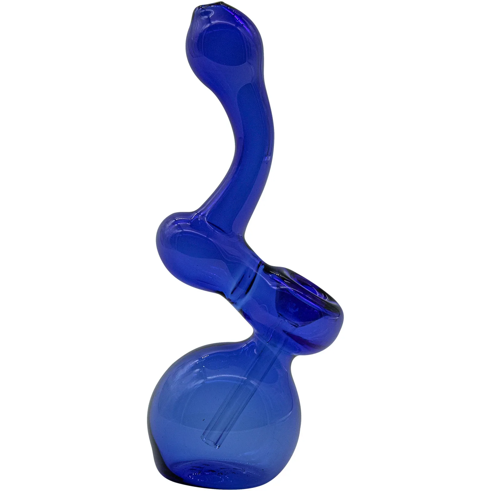 LA Pipes "Sherbub" Glass Sherlock Bubbler Pipe (Various Colors) - Image 2