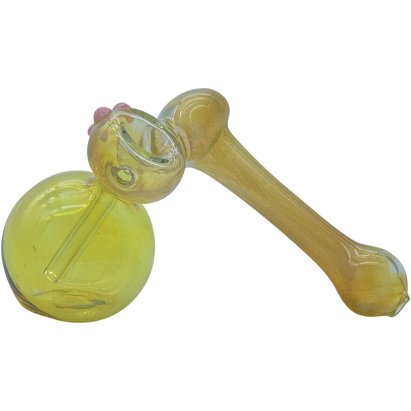 LA Pipes "Silver Sidecar" Fumed Hammer Sidecar Pipe (Various Colors) - Image 2
