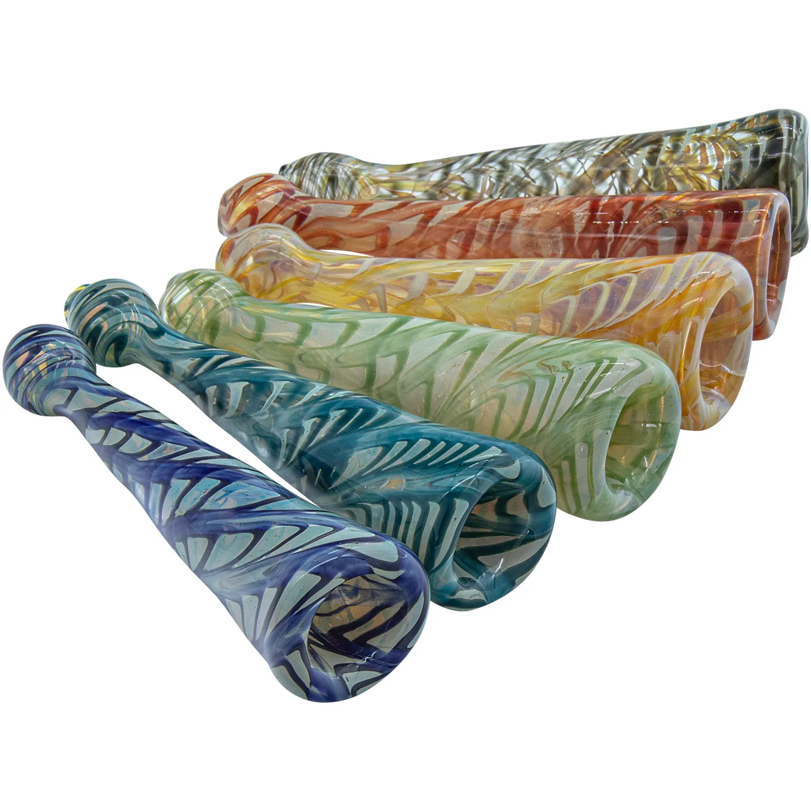 LA Pipes "Typhoon" Colored Chillum - Image 2