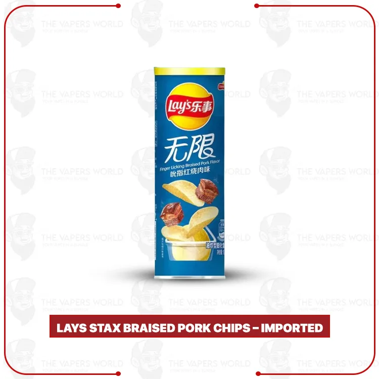 Lays Stax Braised Pork Chips – Imported