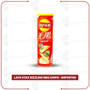 Lays Stax Sizzling BBQ Chips – Imported