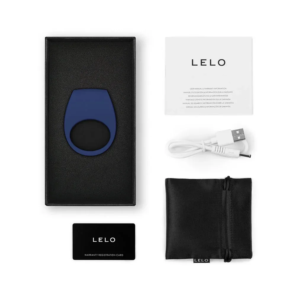 LELO TOR 3 Vibrating Cockring Base Blue