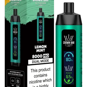 Lemon Mint Al Fakher Crown Bar 8000 Pro