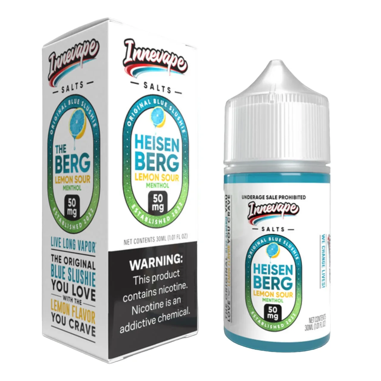 Lemon Sour Menthol Salts 30ml E-Juice | Innevape