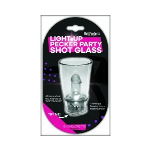 Light Up Pecker Party Shot Glass w/Convenient Hang-String