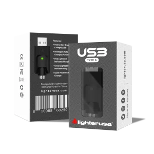 Lighter USA 510 Compatible Type A USB Charger - 2 Pack