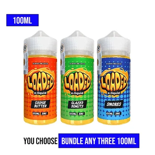 Loaded Vape Juice 100ml Pick 3 Bundle (300ml)