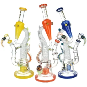 Lookah Trippy Dragon Recycler Water Pipe - 15" / 14mm F