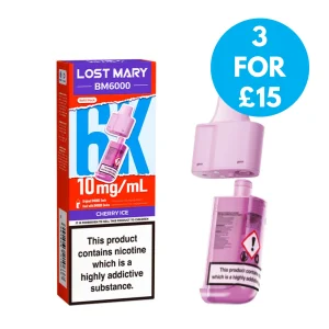 Lost Mary BM6000 10mg (1%) Refill Pack