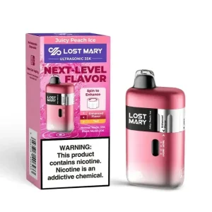Lost Mary Ultrasonic 35K Diposable Vape (5%, 35000 Puffs) - Juicy Peach Ice