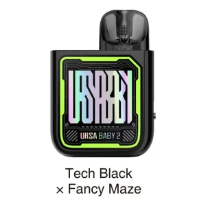 Lost Vape URSA Baby 2 22W Pod Kit - Tech Black x Fancy Maze