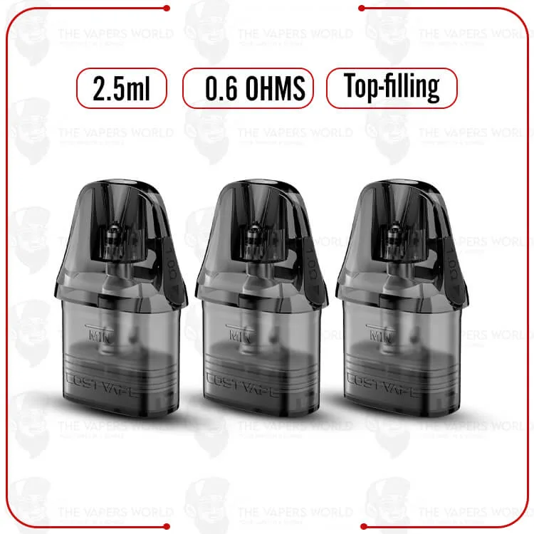 Lost Vape Ursa Replacement Pod Cartridge V3 – 3PK