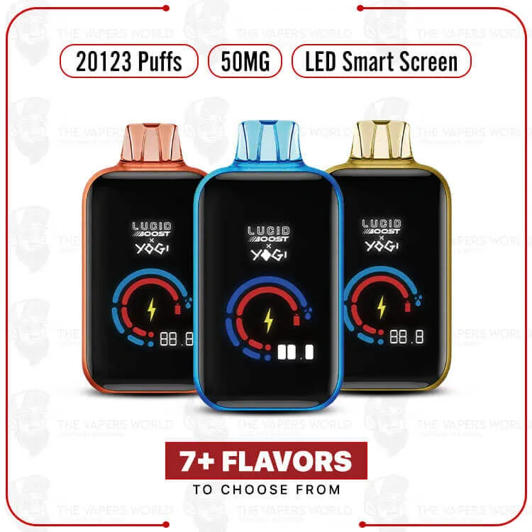 Lucid Boost x Yogi 20,123 Puffs 5% Disposable