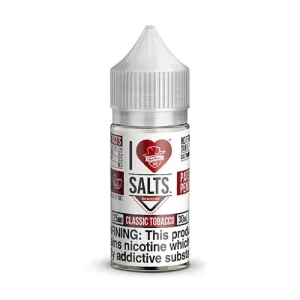 Mad Hatter I Love Salts Classic Tobacco 30ml Nic Salt Vape Juice - 25MG