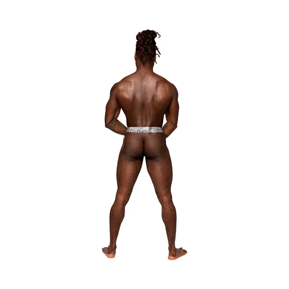 Male Power S'naked Power Sock Silver/Black S/M - Image 2