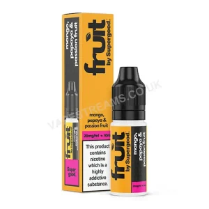 Mango Papaya & Passion Fruit Nic Salt E-Liquid by Supergood Fruit