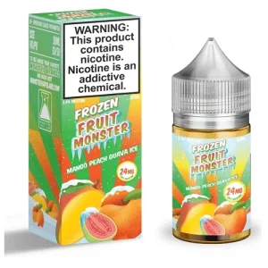 Mango Peach Guava Ice 30ml Nic Salt Vape Juice - Frozen Fruit Monster - 48MG